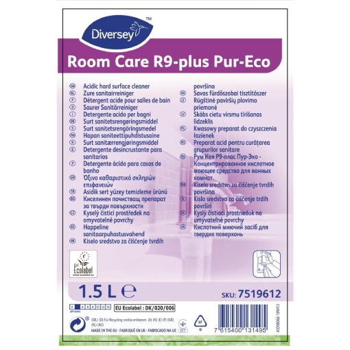 Room Care R9-plus Pur-Eco Bathroom Cleaner Concentrate 1-5Ltr (CX814)