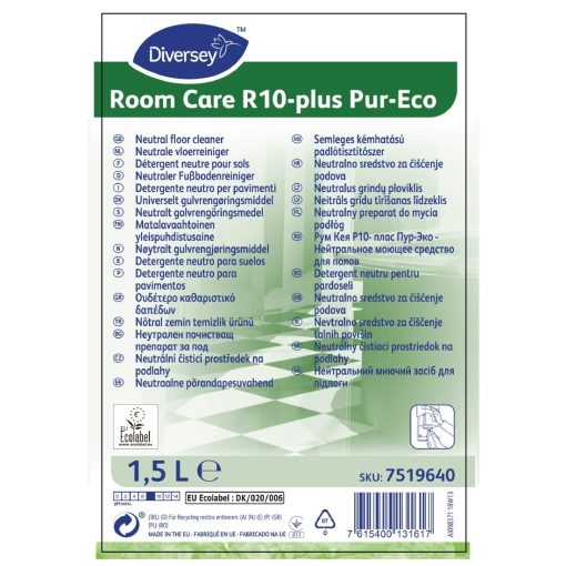 Room Care R10-plus Pur-Eco Neutral Floor Cleaner Concentrate 1-5Ltr (CX815)