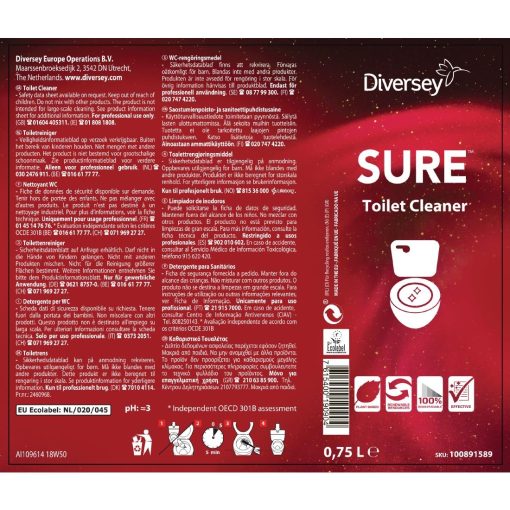 SURE Toilet Cleaner Ready To Use 750ml (CX827)