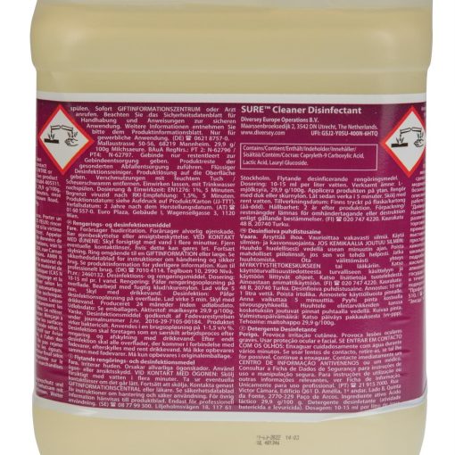 SURE Cleaner and Disinfectant Concentrate 5Ltr (CX833)