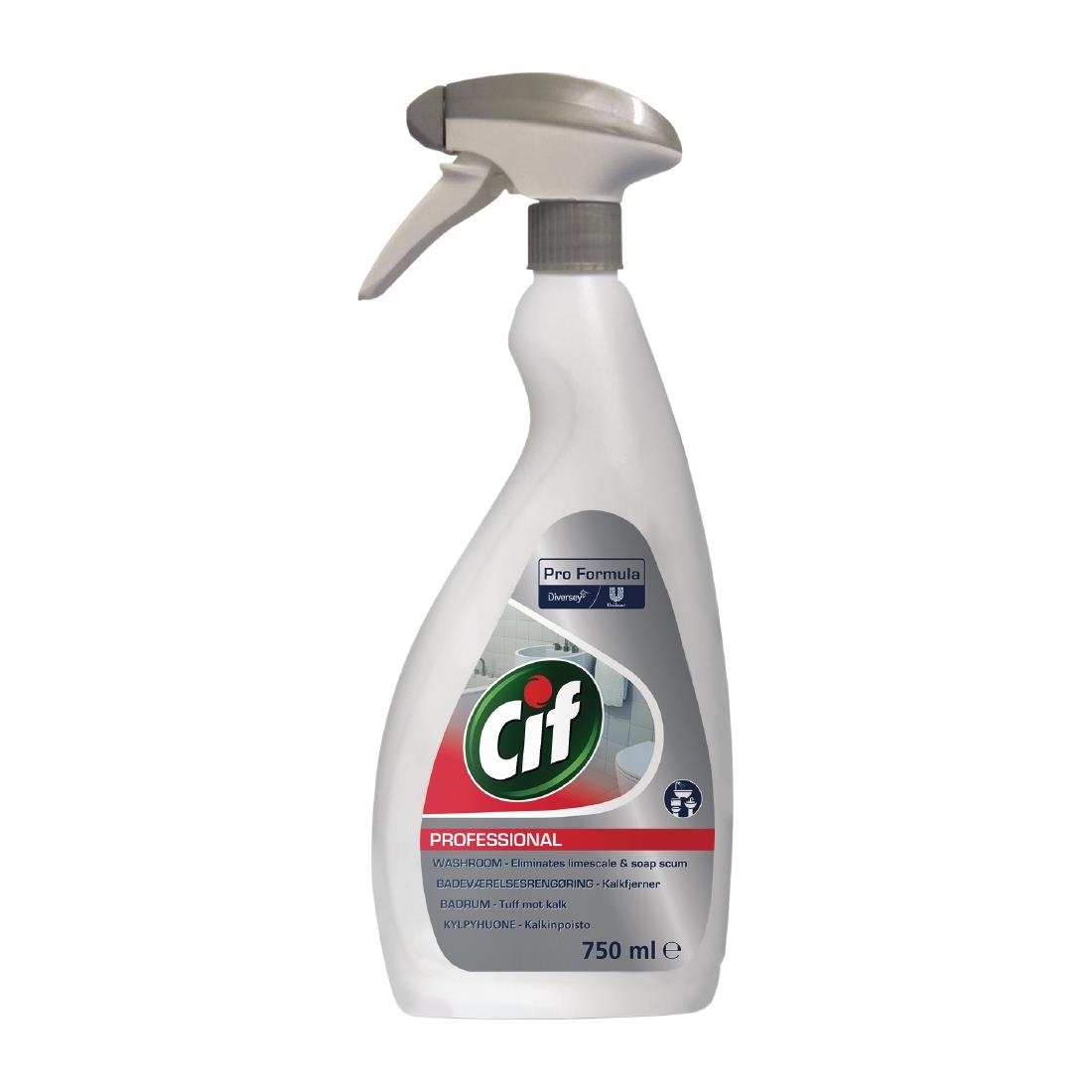 Cif Pro Formula 2-in-1 Washroom Cleaner and Descaler Ready To Use 750ml (CX861)