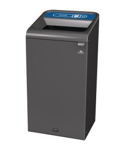 Rubbermaid Configure Recycling Bin with Paper Recycling Label Blue 87L (CX976)