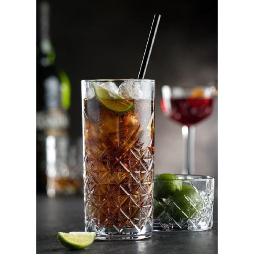 Utopia Timeless Vintage Long Drink Glasses 370ml Pack of 12 (CZ038)
