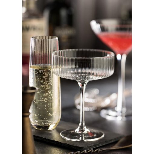 Utopia Hayworth Champagne Glasses 300ml Pack of 6 (CZ067)