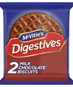 McVities Milk Chocolate Digestives Twin Biscuit Packs Pack of 24 x 2 Biscuits (CZ289)