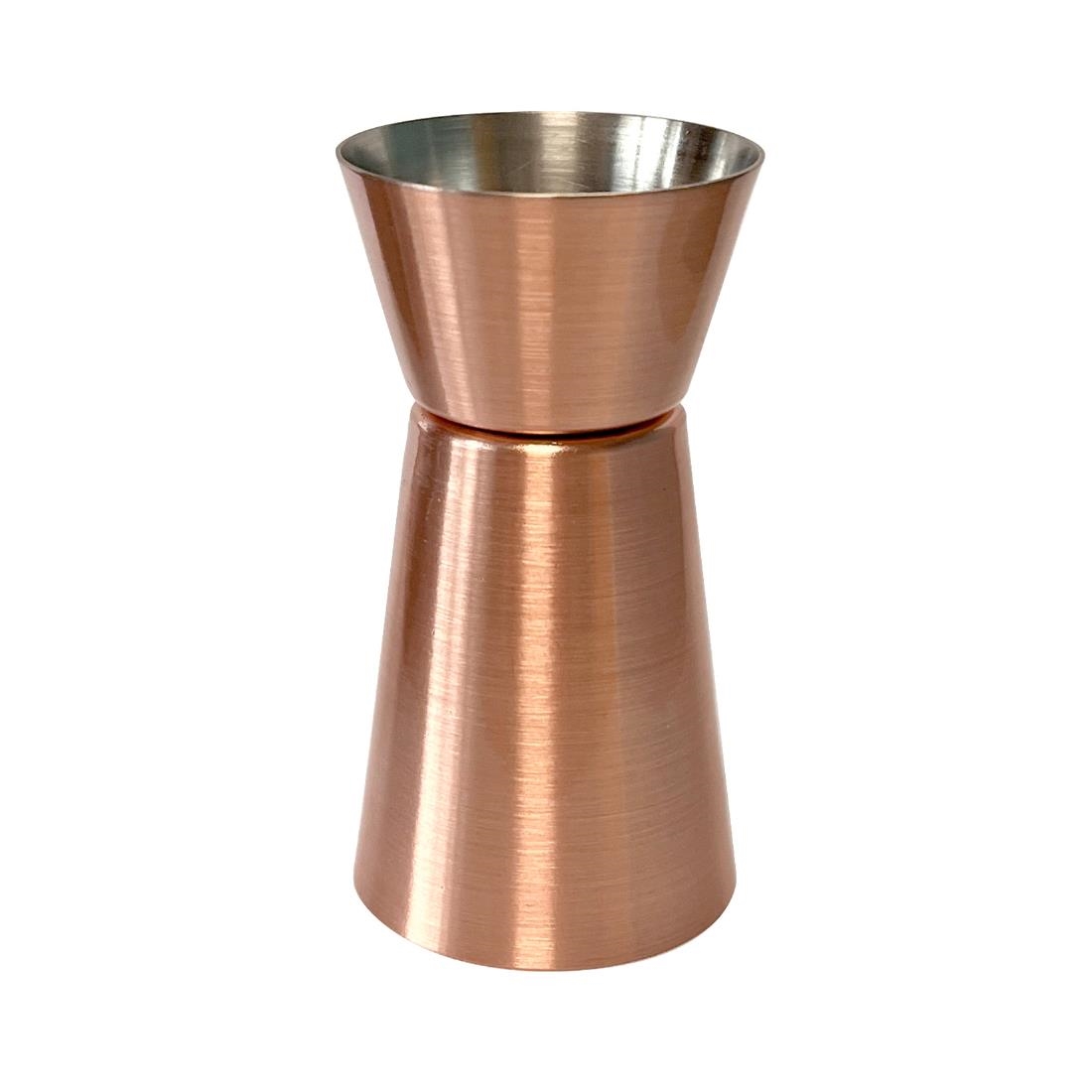 Beaumont Professional Stainless Steel Jigger Copper Plated 25-50ml (CZ351)