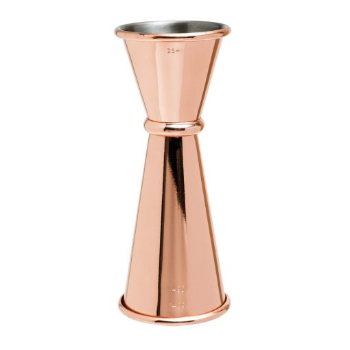 Beaumont Copper Plated Banded Jigger Measure 25-35-50ml (CZ352)
