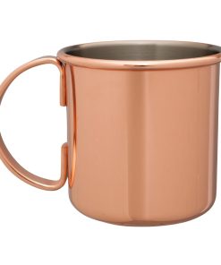 Beaumont Copper Plated Straight Sided Moscow Mule Mug (CZ389)