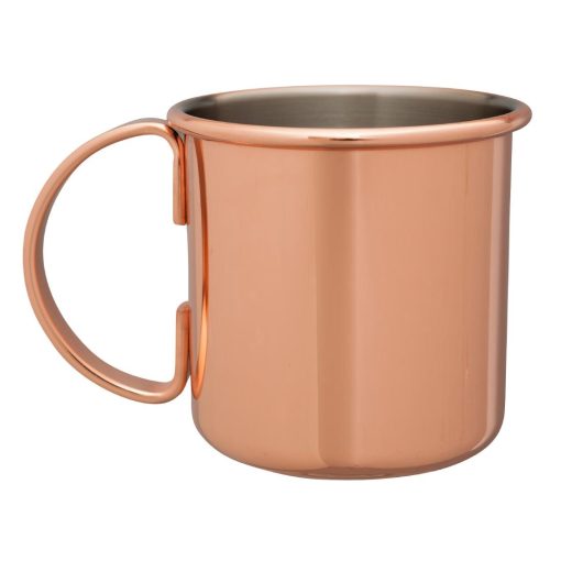 Beaumont Copper Plated Straight Sided Moscow Mule Mug (CZ389)