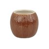 Beaumont Ceramic Coconut Tiki Mug Medium Brown 500ml (CZ416)