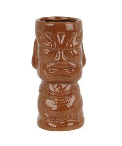 Beaumont Ceramic Molokai Tiki Mug Brown 360ml (CZ417)