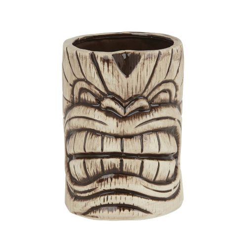 Beaumont Ceramic Toscano Kanaloa Tiki Mug Brown 450ml (CZ420)