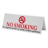 Beaumont No Smoking Table Sign Plastic (CZ426)