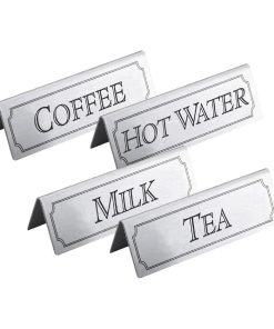 Beaumont Tea Table Sign Stainless Steel (CZ430)