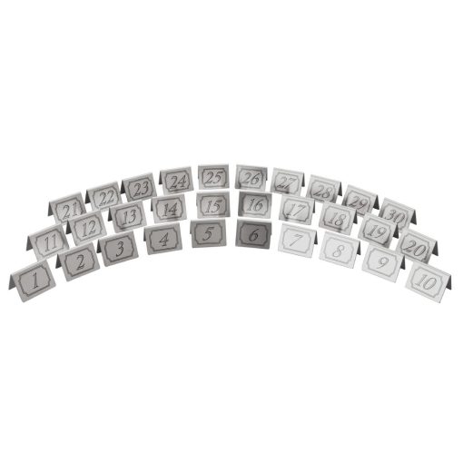 Beaumont Stainless Steel Table Numbers 21-30 (CZ435)