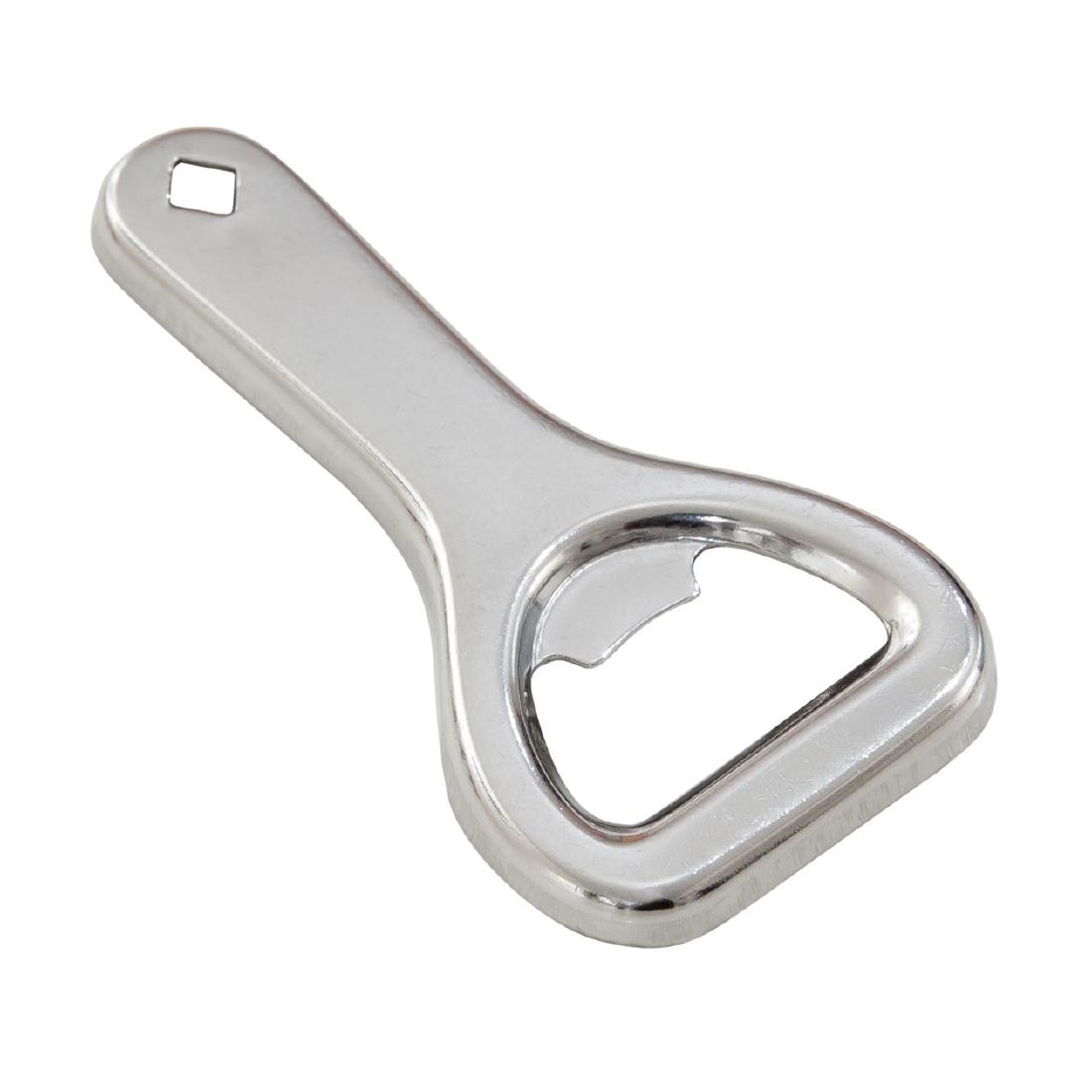 Beaumont Small Stainless Steel Hand Held Bottle Opener Pack of 10 (CZ489)