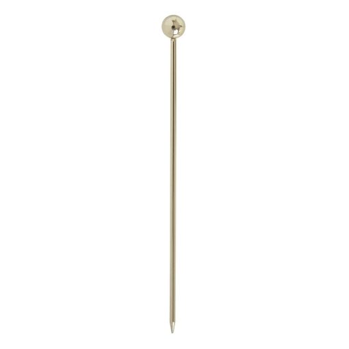 Beaumont Ball Garnish Pick Gold Plated Pack of 10 (CZ589)