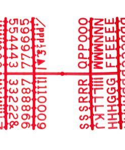 Beaumont Letter Set Of 660 Characters Red 12mm (CZ608)