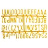Beaumont 31mm Letter Set 390 characters Yellow (CZ614)