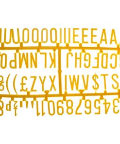Beaumont 31mm Letter Set 390 characters Yellow (CZ614)