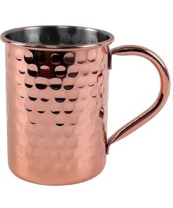 Beaumont Copper-Plated Hammered Mug 400ml (CZ664)