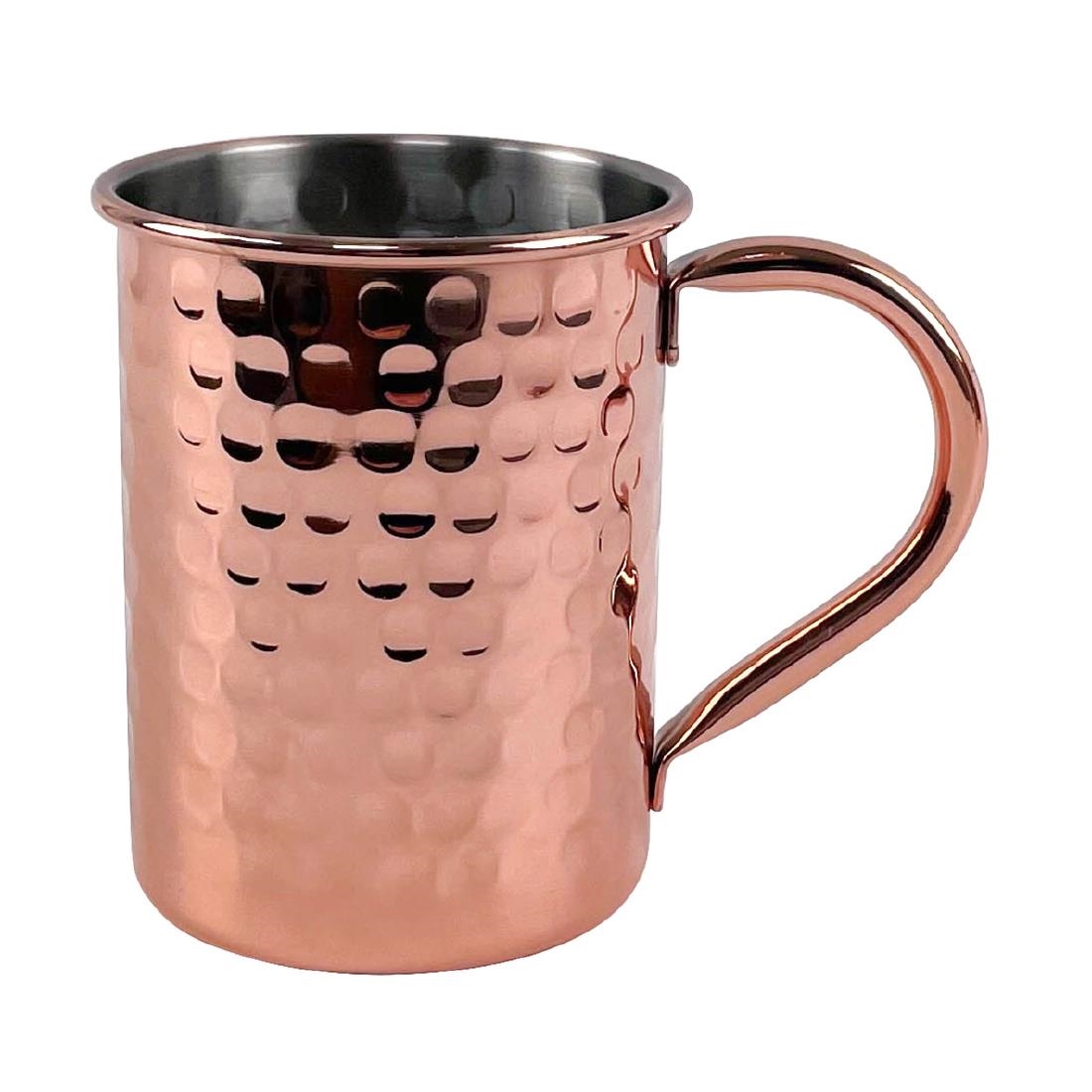 Beaumont Copper-Plated Hammered Mug 400ml (CZ664)