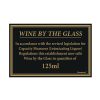 Beaumont 125ml Wine Law Sign 170x110mm (CZ678)