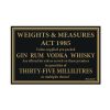 Beaumont 1985 Weights and Measures Sign 35ml 170x110mm (CZ681)