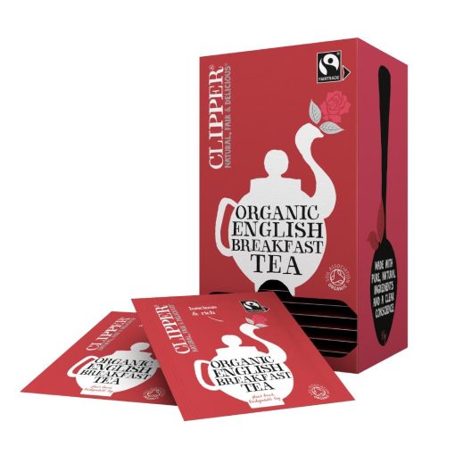 Clipper Fairtrade Organic Speciality English Breakfast Tea Bag Envelopes Pack 25 (CZ728)