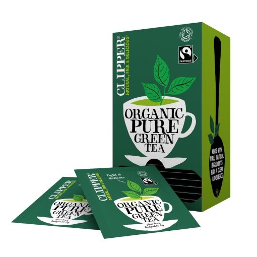 Clipper Fairtrade Organic Green Tea Bag Envelopes Pack 25 (CZ730)