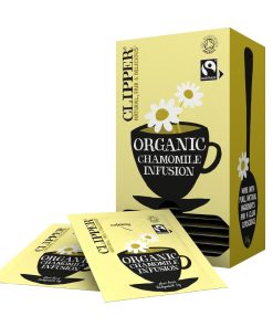Clipper Fairtrade Organic Infusion Chamomile Tea Bag Envelopes Pack 25 (CZ731)