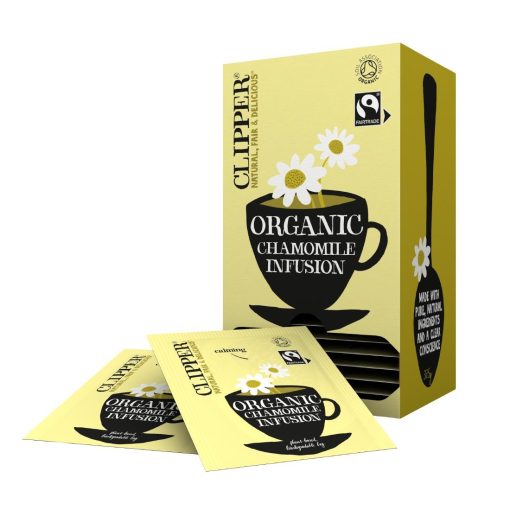 Clipper Fairtrade Organic Infusion Chamomile Tea Bag Envelopes Pack 25 (CZ731)