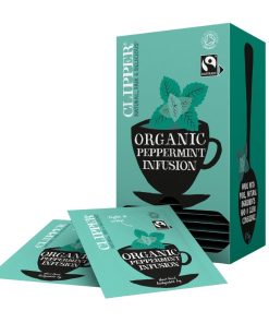 Clipper Fairtrade Organic Infusion Peppermint Tea Bag Envelopes Pack 25 (CZ732)