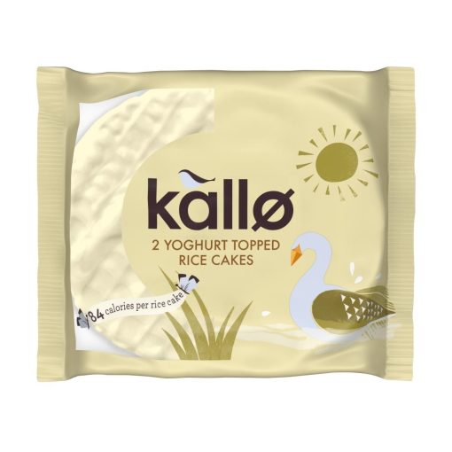 Kallo Yoghurt Topped Rice Cakes Portion Pack Pack 30 (CZ735)