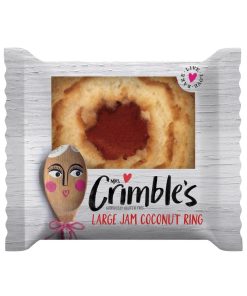 Mrs Crimbles Jam Coconut Ring Single Serve Pack 24 (CZ737)