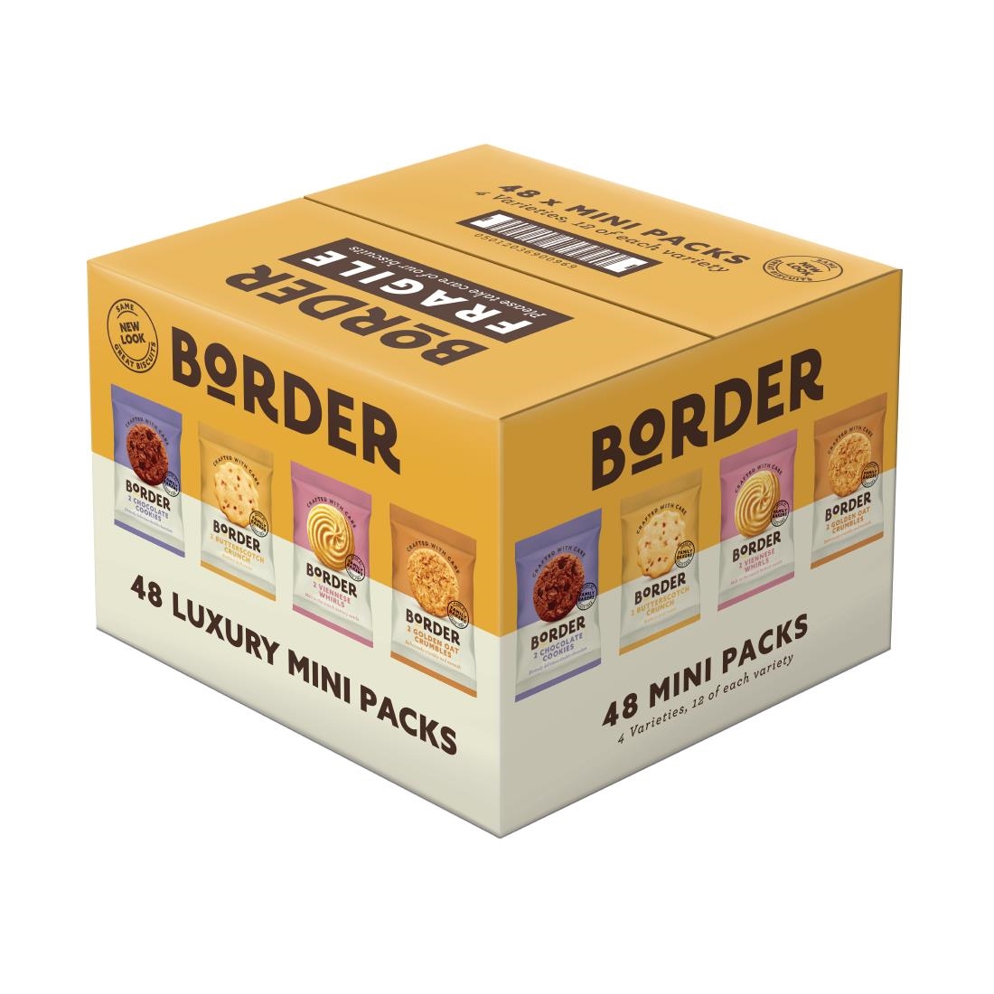 Border Mini-Pack Biscuit Assortment 4 Varieties 48 Twin Packs (CZ748)