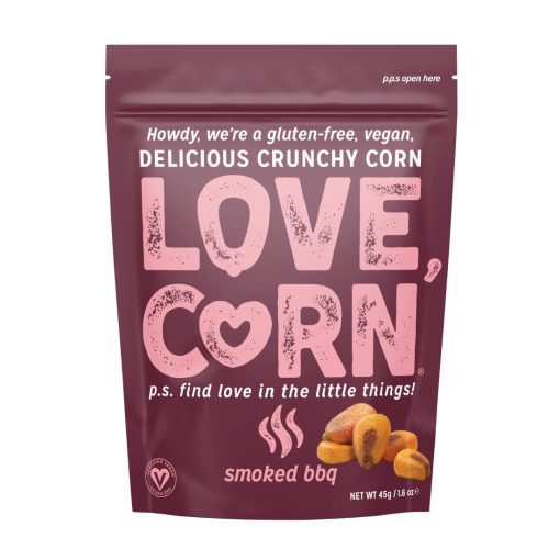 LOVE CORN Crunchy Corn Snack BBQ 10x45g (CZ752)