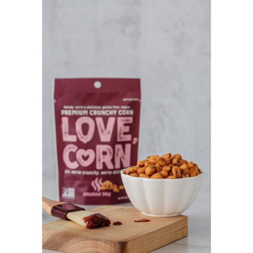 LOVE CORN Crunchy Corn Snack BBQ 10x45g (CZ752)