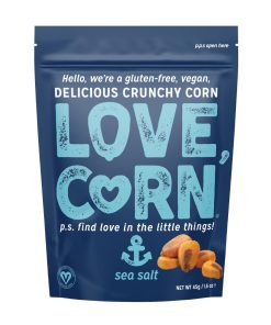 LOVE CORN Crunchy Corn Snack Sea Salt 10x45g (CZ753)