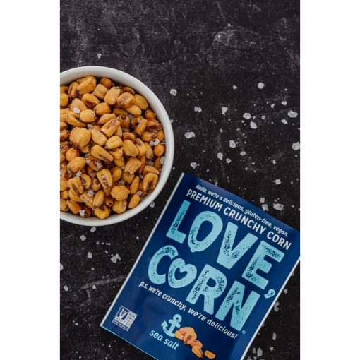 LOVE CORN Crunchy Corn Snack Sea Salt 10x45g (CZ753)