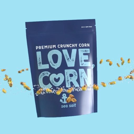 LOVE CORN Crunchy Corn Snack Sea Salt 10x45g (CZ753)