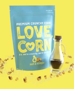 LOVE CORN Crunchy Corn Snack Salt and Vinegar 10x45g (CZ754)