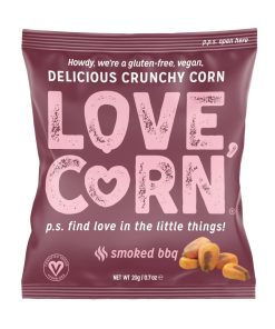 LOVE CORN Crunchy Corn Snack BBQ 24x20g (CZ755)