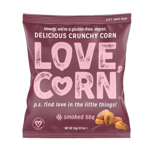 LOVE CORN Crunchy Corn Snack BBQ 24x20g (CZ755)