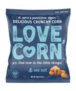 LOVE CORN Crunchy Corn Snack Sea Salt 24x20g (CZ756)