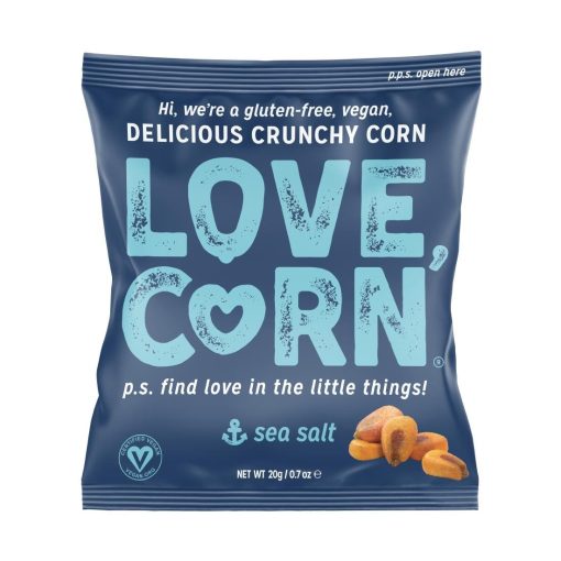 LOVE CORN Crunchy Corn Snack Sea Salt 24x20g (CZ756)