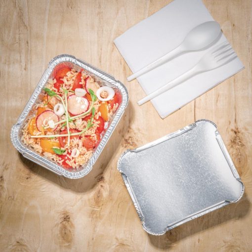 Fiesta Recyclable Foil Containers Medium 450ml - 16oz Pack of 500 (DA086)