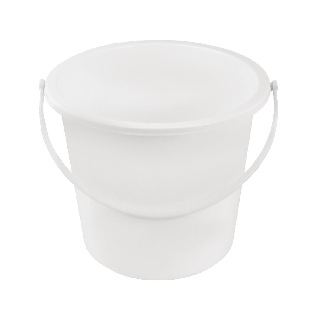 Jantex Round Plastic Bucket White 10Ltr (DA420)