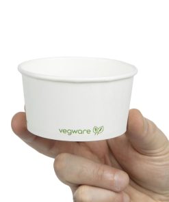 Vegware Compostable Hot Food Pots 170ml - 6oz Pack of 1000 (DA589)