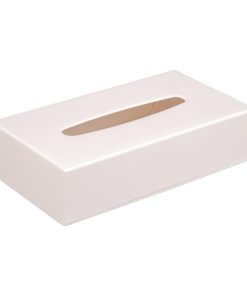 White Rectangular Tissue Holder (DA606)